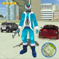 Superhero Santa Rope Hero Gangster City Battle